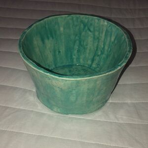 Beautiful Handmade Teal Clay Pot